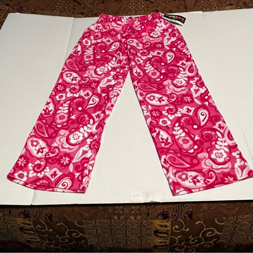 Beeposh Melissa & Doug Girls Size Medium 10-12‎ Pink White Patty Lounge Pant NEW